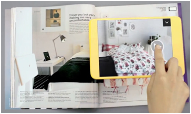 Ikea catalog uses augmented reality