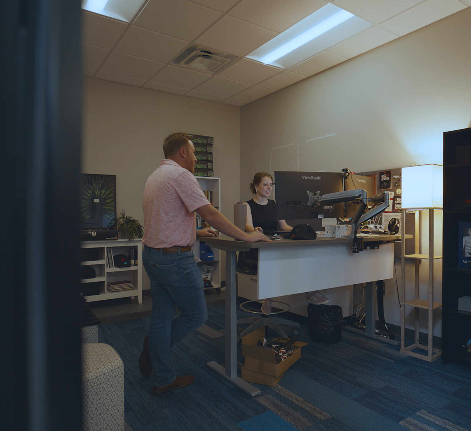 Two JACKSON associates in the midst of collaboration